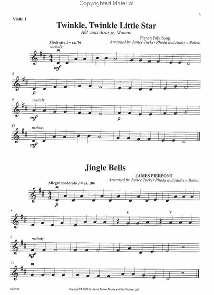ABC's of String Orchestra (1st violin) String Orchestra scores gallery preview page 2
