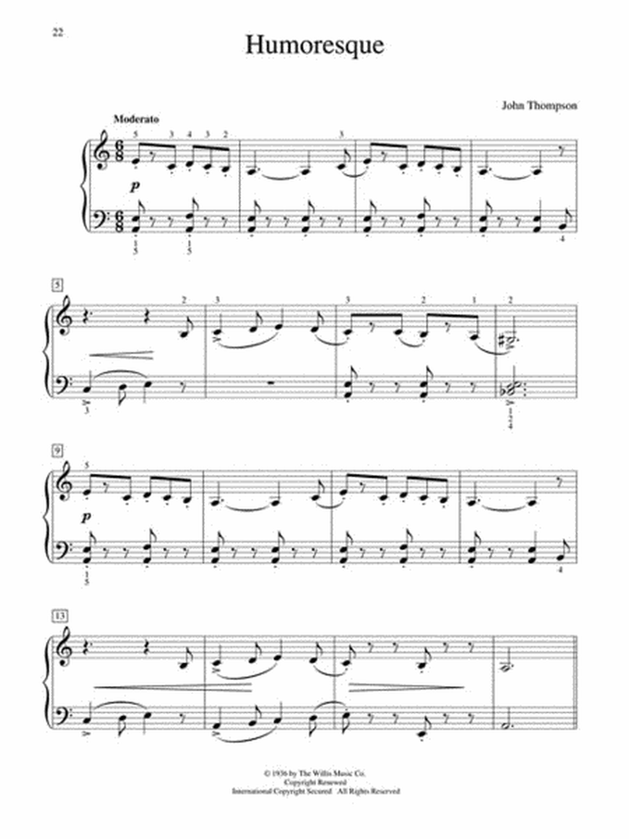 Classic Piano Repertoire – John Thompson image number null