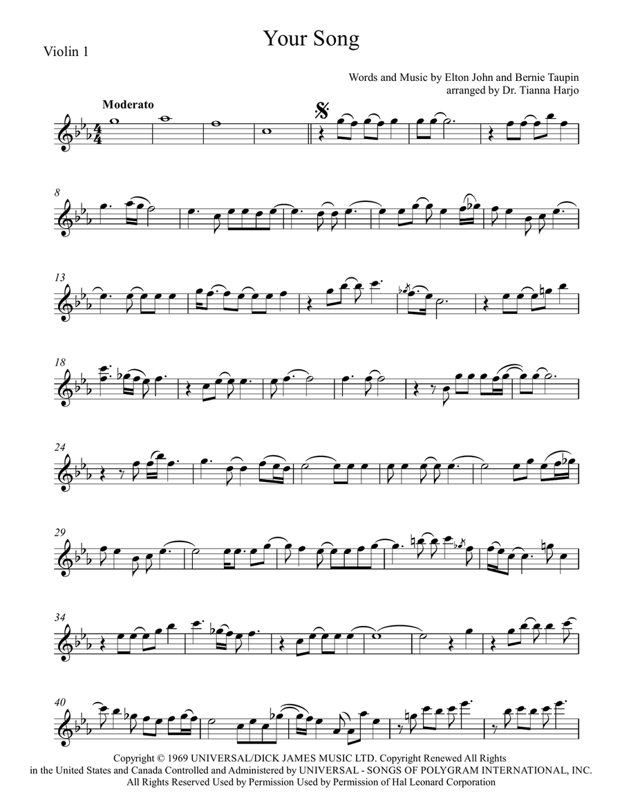 Your Song String Trio scores gallery preview page 5