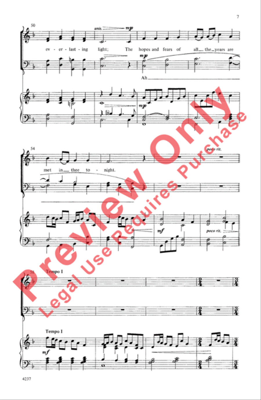 An English Christmas 4-Part scores gallery preview page 6