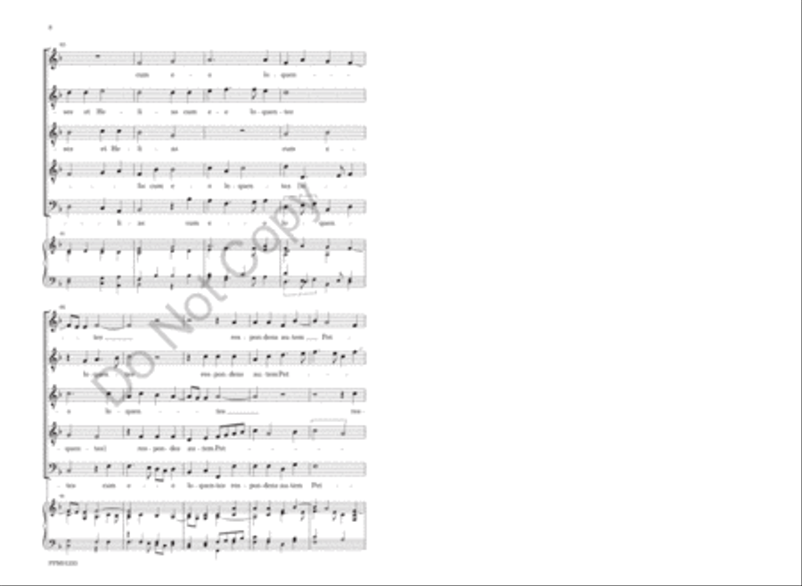 Et post dies sex assumpsit Jesus A Cappella scores gallery preview page 13