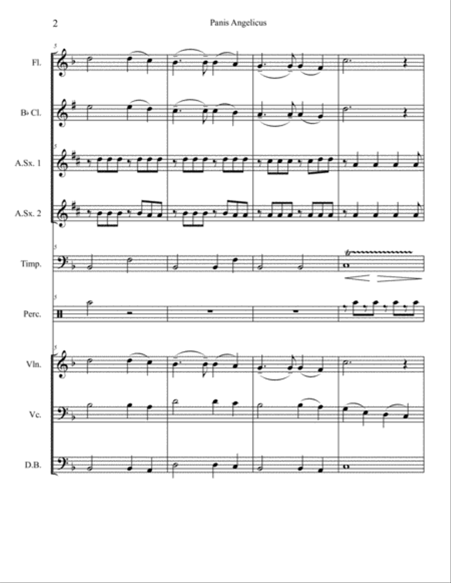 Panis Angelicus Panis Angelicus Large Ensemble scores gallery preview page 2