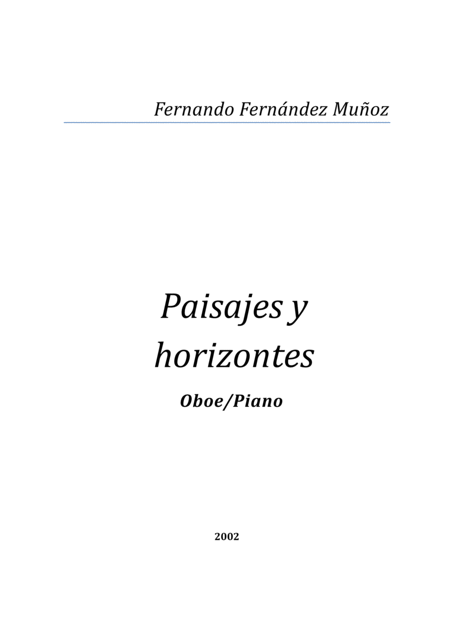 Paisajes y horizontes Paisajes y horizontes Piano scores gallery preview page 1