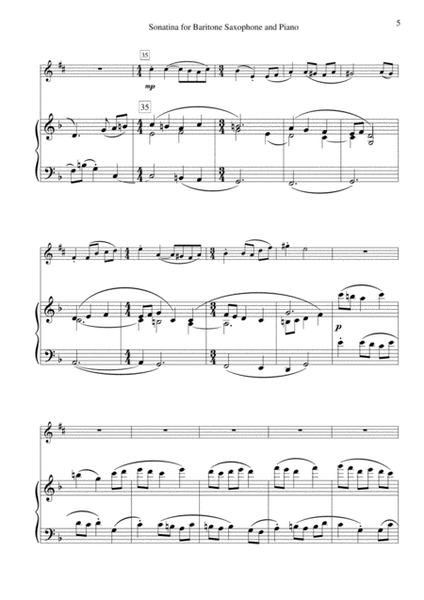 Sonatina for Baritone Saxophone and Piano image number null