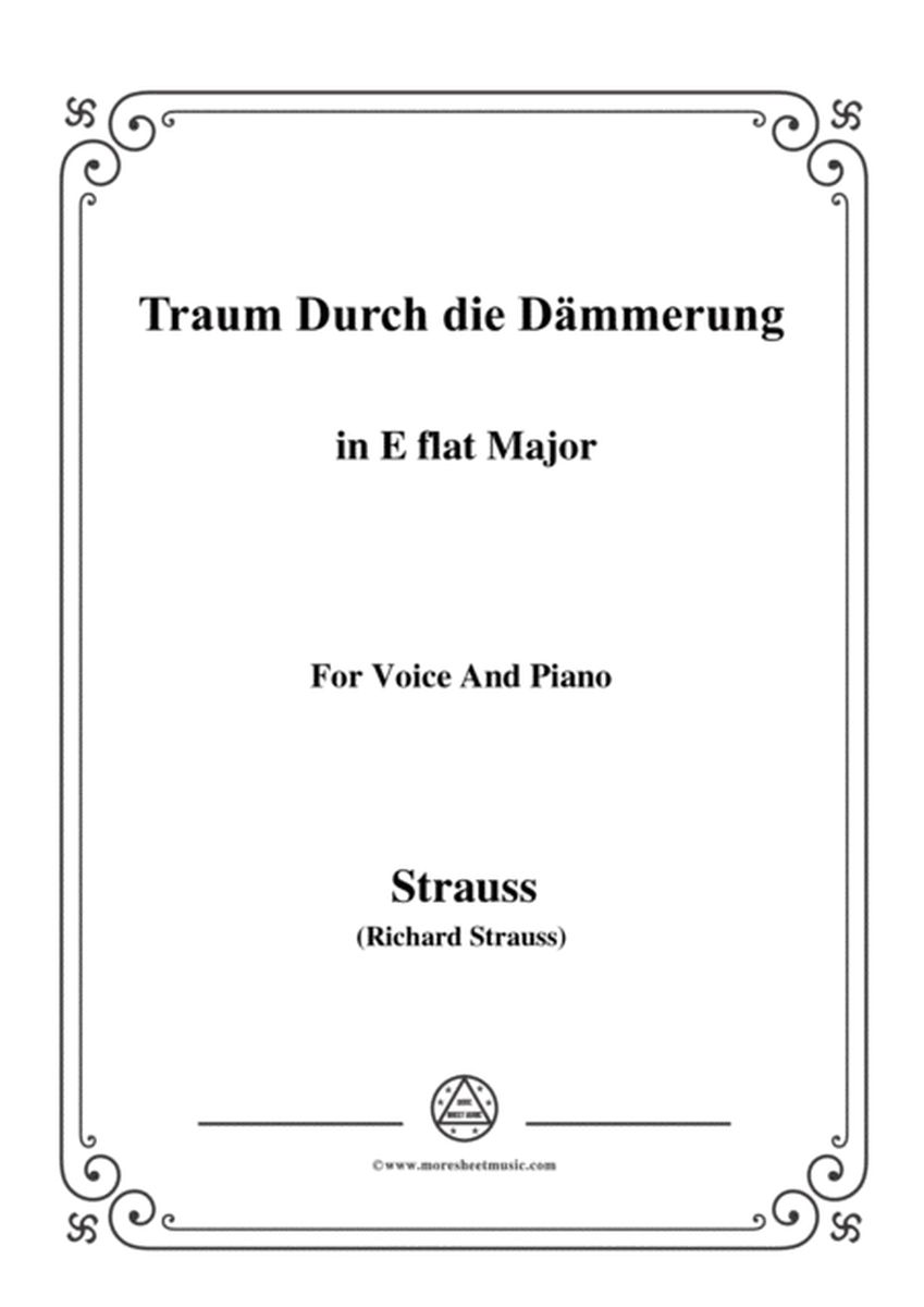Richard Strauss-Traum Durch die Dämmerung in E flat Major,for voice and piano image number null