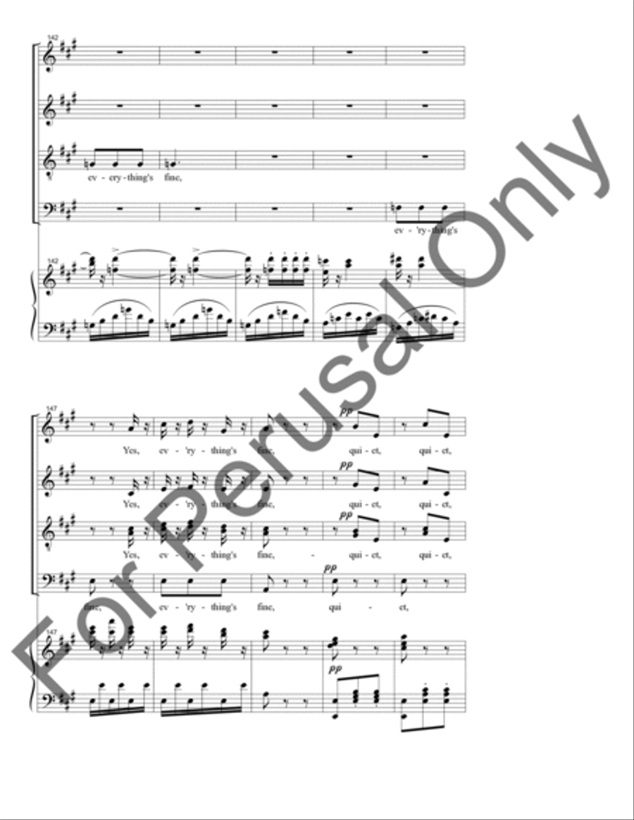 Chorus of the Servants 4-Part scores gallery preview page 20