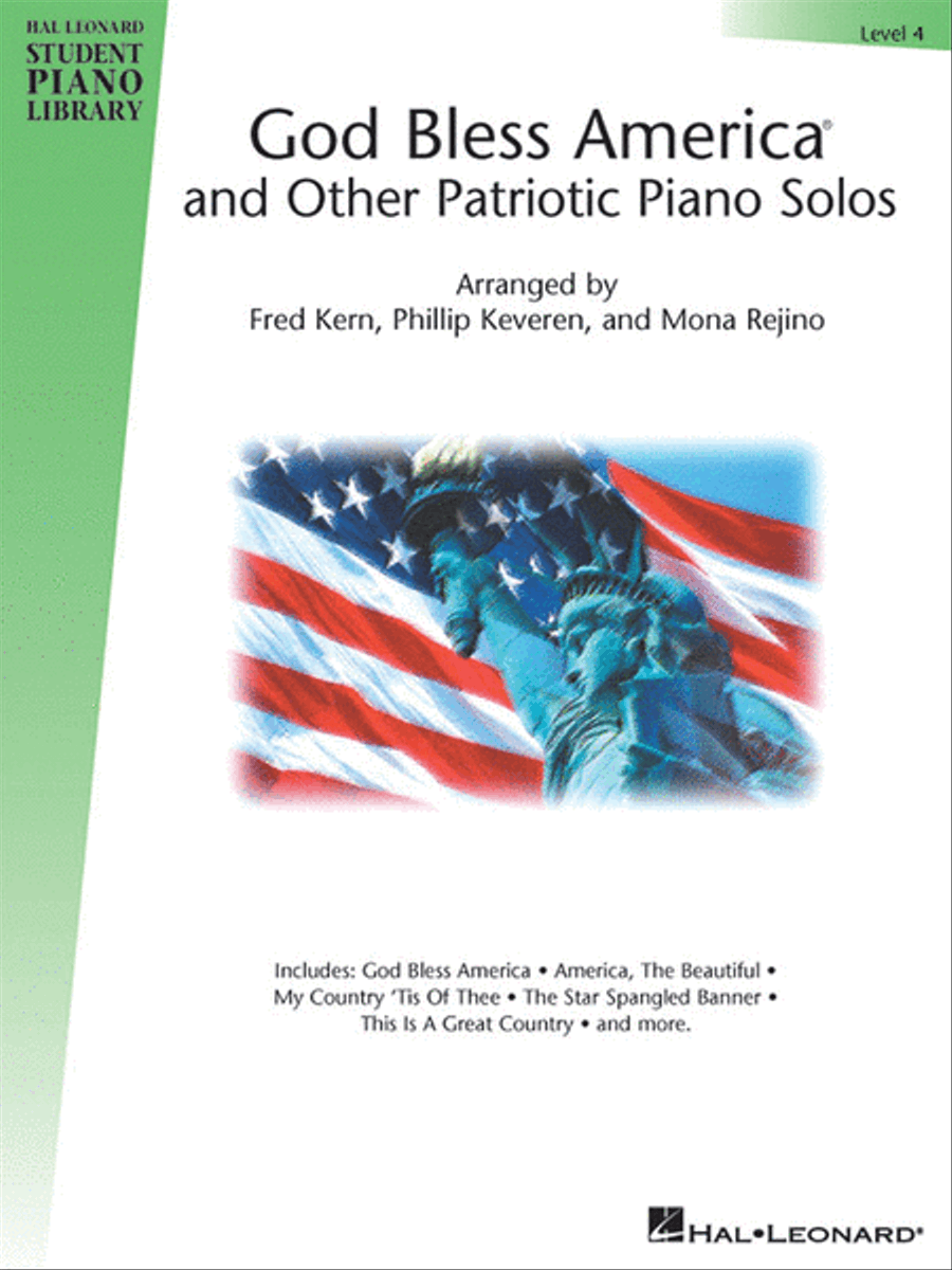 God Bless America® and Other Patriotic Piano Solos – Level 4 Piano Method scores gallery preview page 1