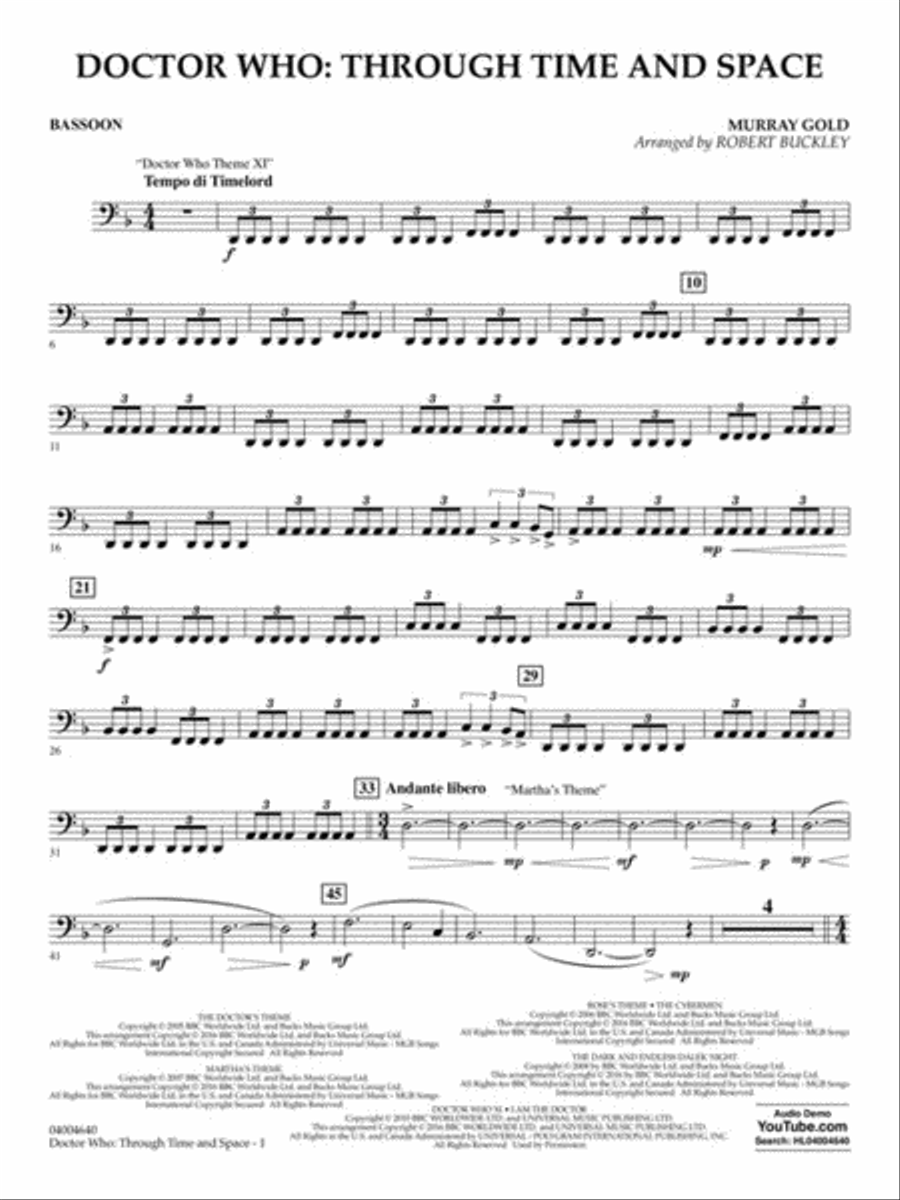 Doctor Who: Through Time and Space Concert Band scores gallery preview page 5