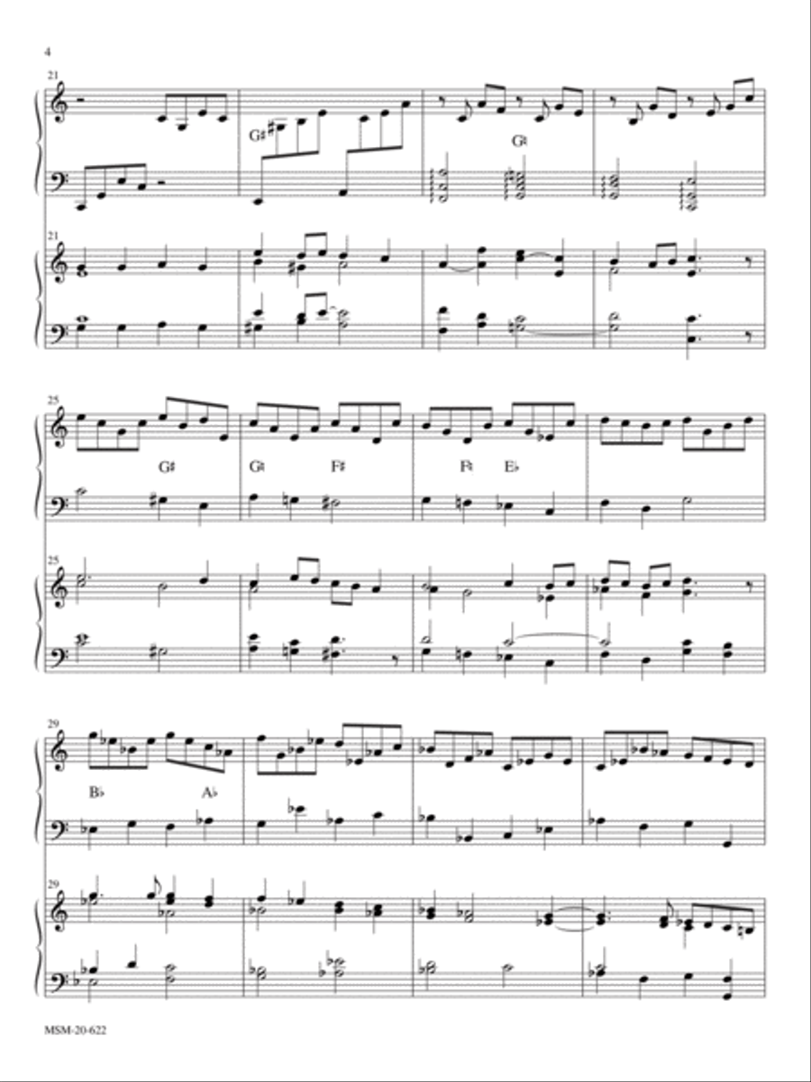 Love Eternal: Three Weddings Hymns for Harp and Organ Harp scores gallery preview page 3