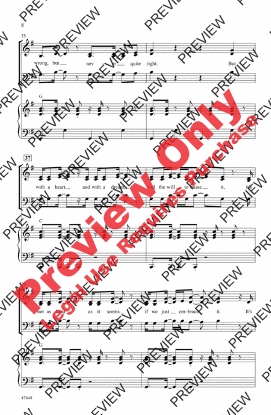 Moment of Truth 4-Part scores gallery preview page 8