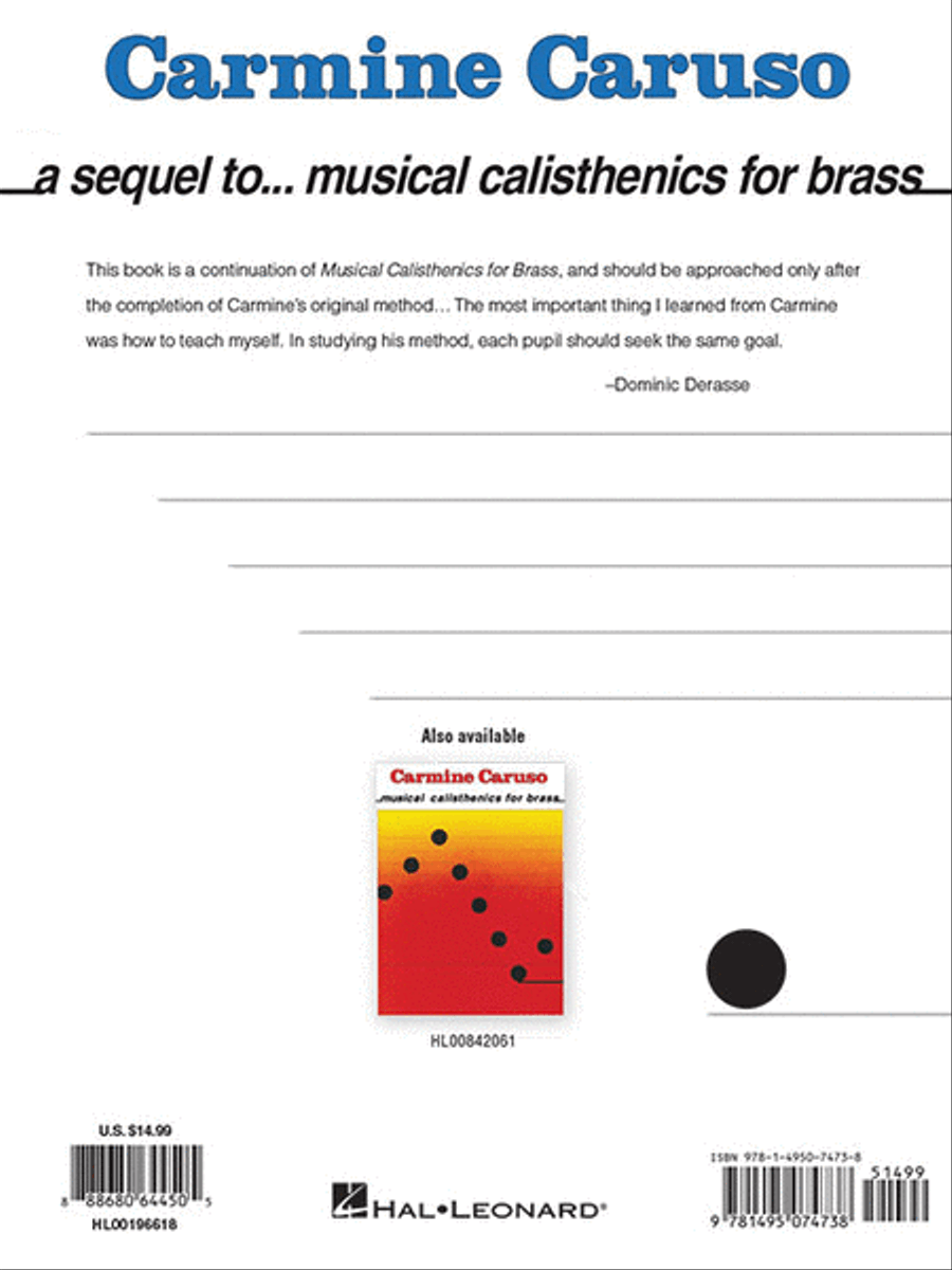 Carmine Caruso – A Sequel to Musical Calisthenics for Brass