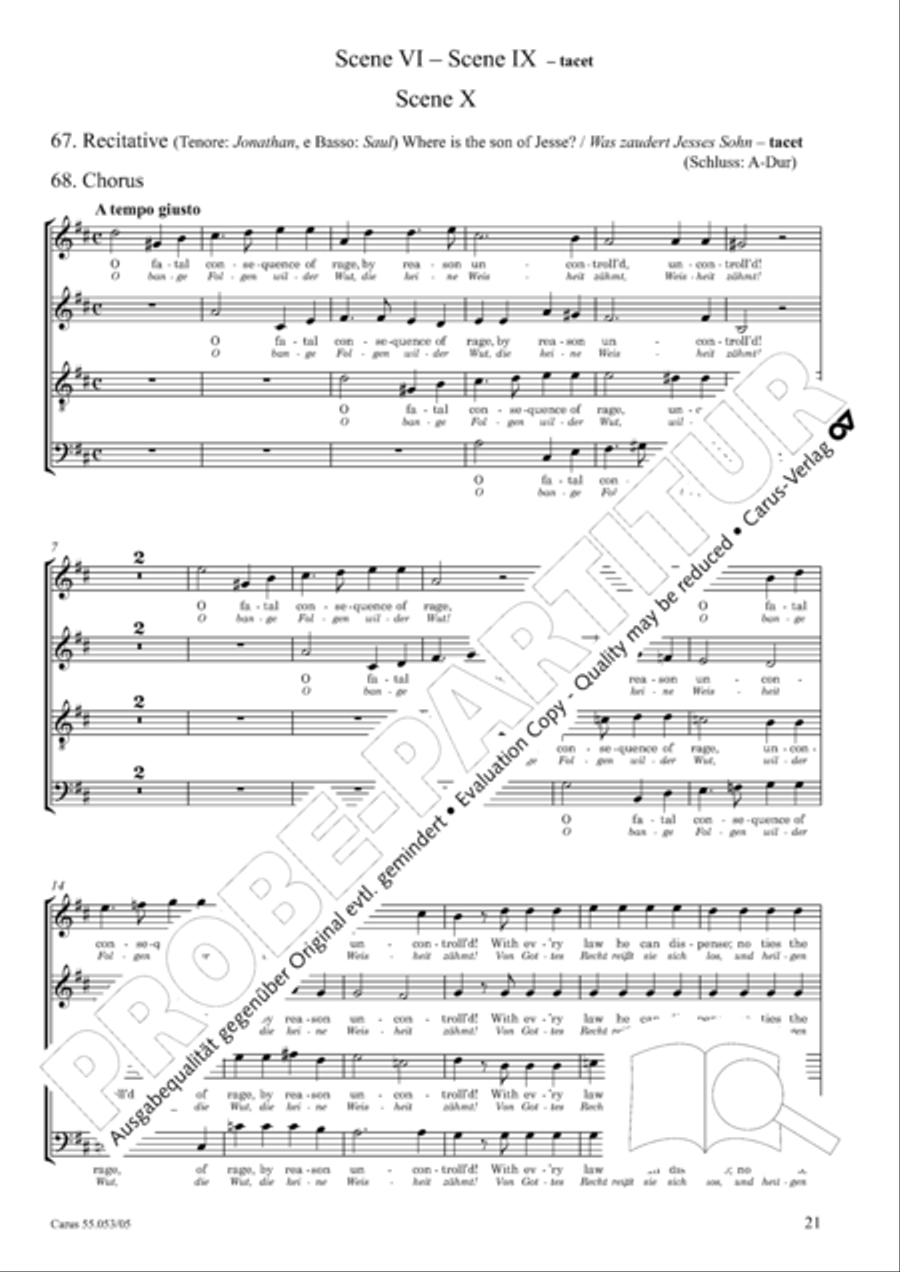 Saul Saul SSATB scores gallery preview page 22