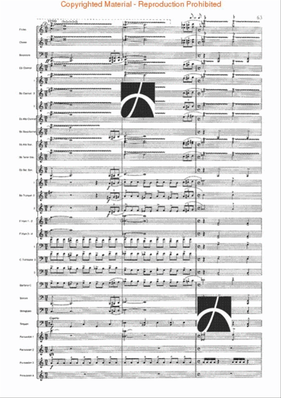 Spartacus Concert Band scores gallery preview page 64