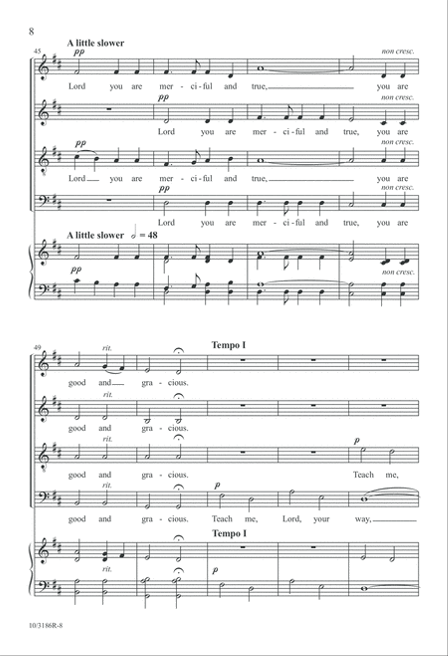 Teach Me, Lord, Your Way SSATB scores gallery preview page 8