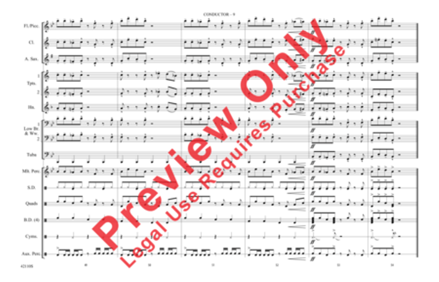 Funkytown Marching Band scores gallery preview page 10