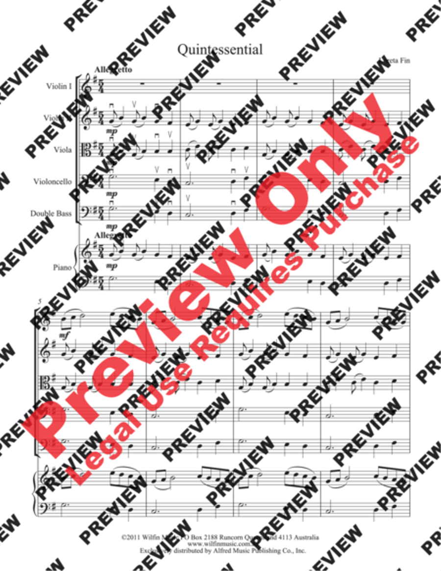 Quintessential String Orchestra scores gallery preview page 4