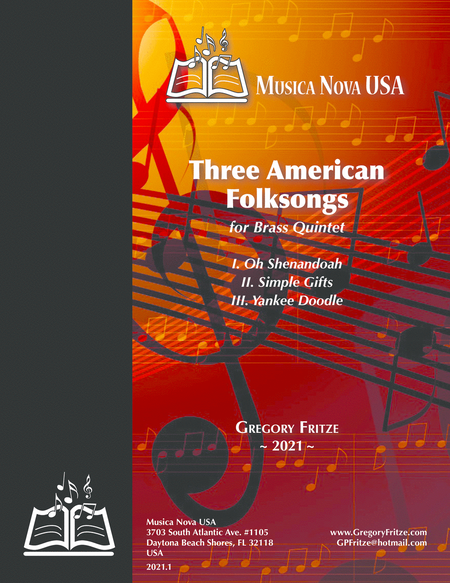 Three American Folksongs for Brass Quintet image number null