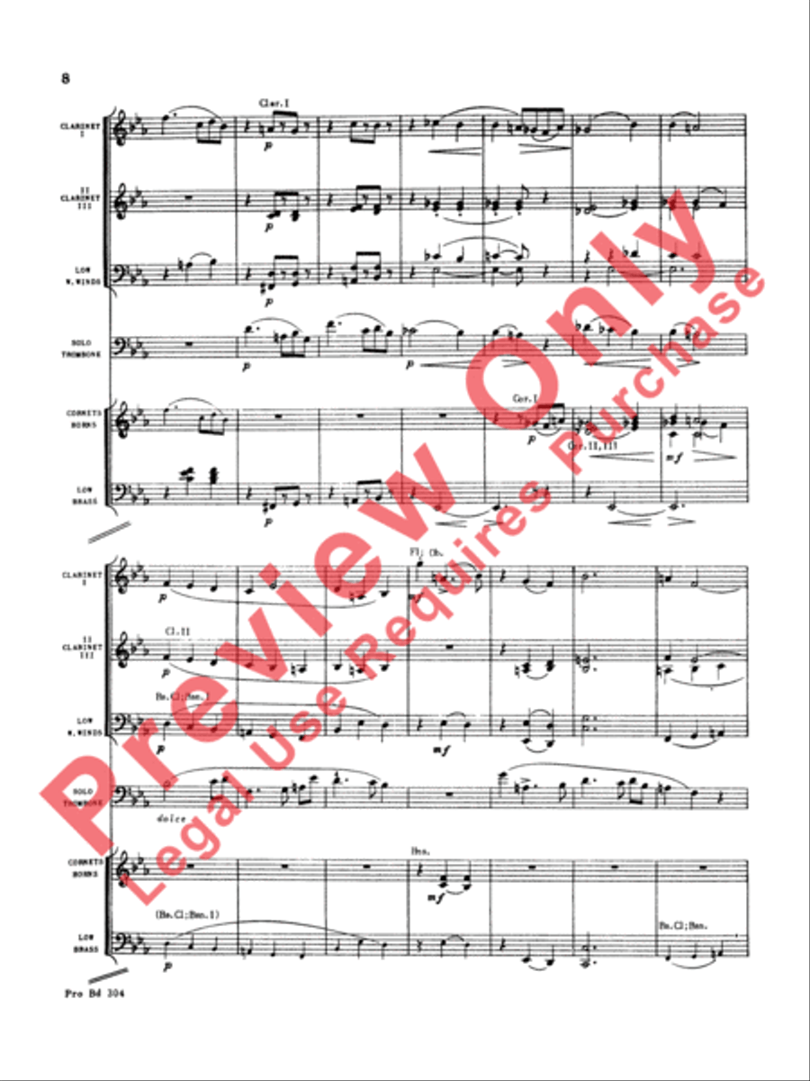 Morceau Symphonique Morceau Symphonique Concert Band scores gallery preview page 9