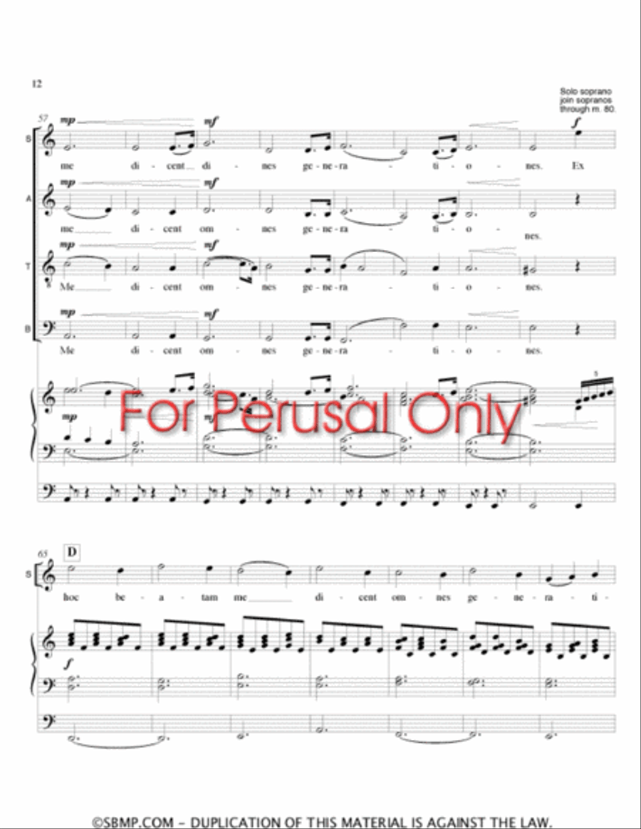 Magnificat 4-Part scores gallery preview page 11