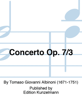 Book cover for Concerto Op. 7/3