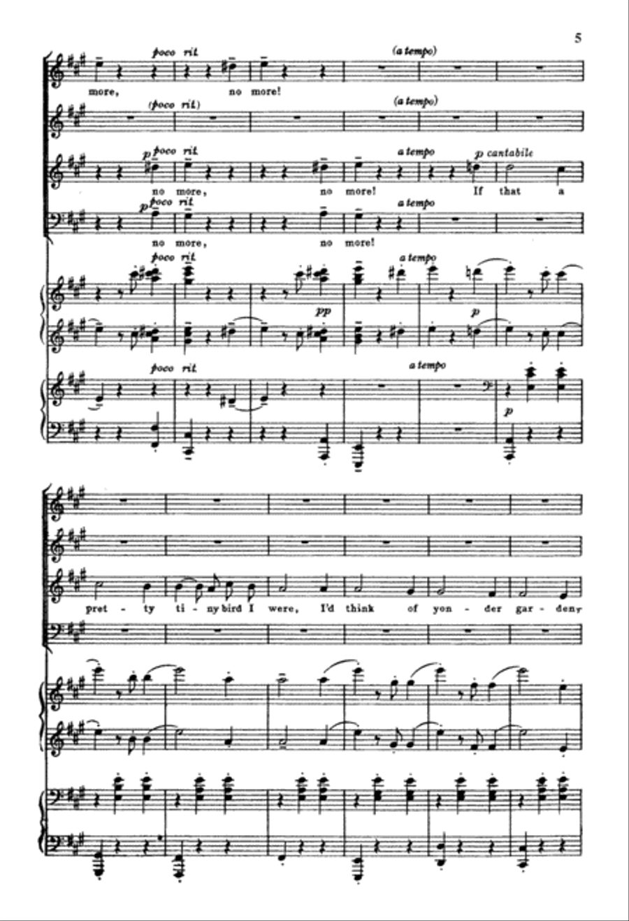 Four Love Song Waltzes, Op.52/6,9,11 & Op.65/8 4-Part scores gallery preview page 6