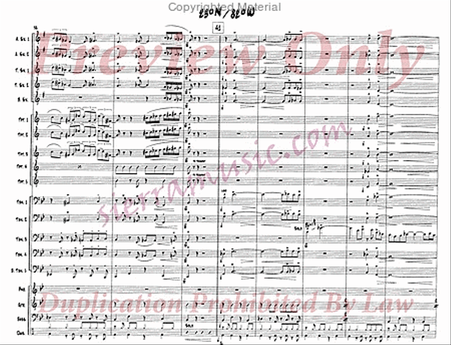 23 degrees N 82 degrees W Jazz Ensemble scores gallery preview page 7