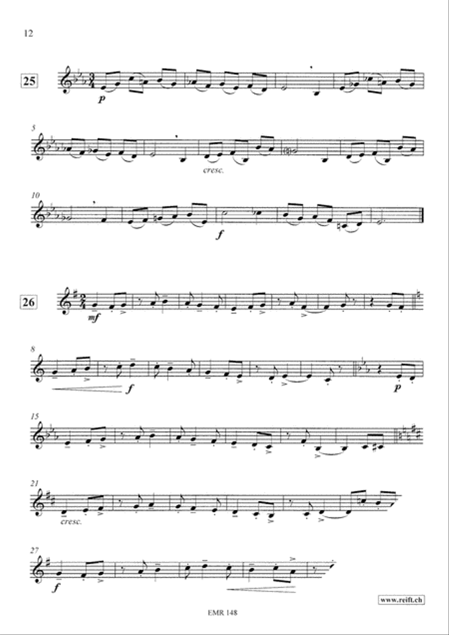 Technical & Melodic Studies Vol. 2 Trumpet scores gallery preview page 12