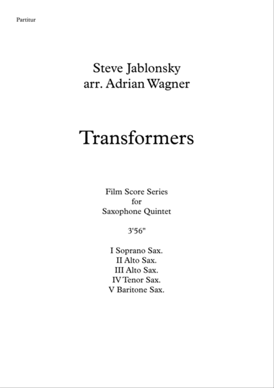 For The Cause Saxophone Quintet scores gallery preview page 2