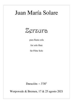 Zerzura [solo flute]