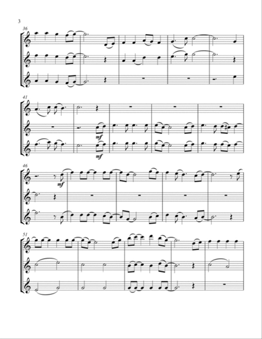 God Bless The U.s.a. Clarinet Trio scores gallery preview page 4