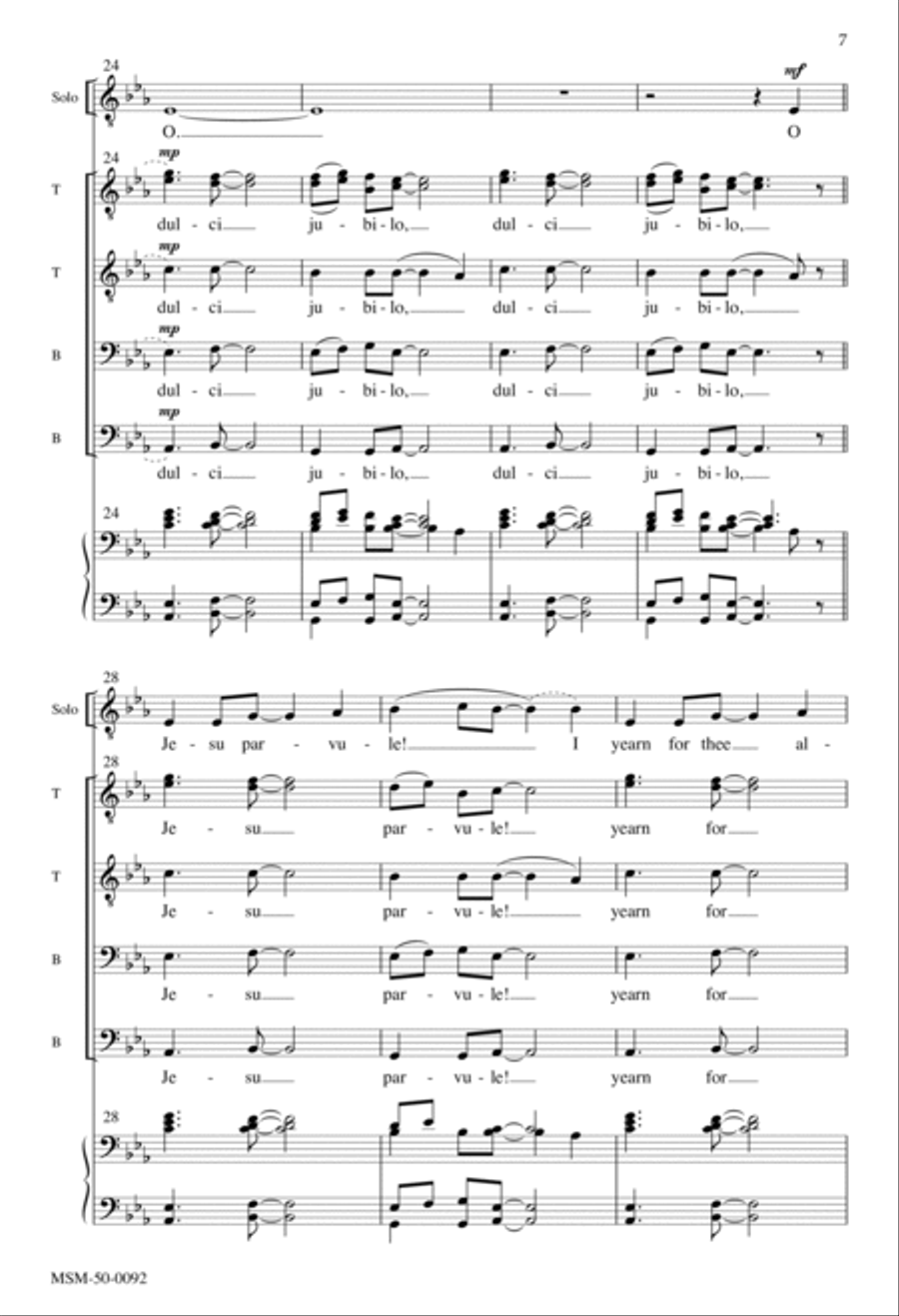 In dulci jubilo A Cappella scores gallery preview page 6