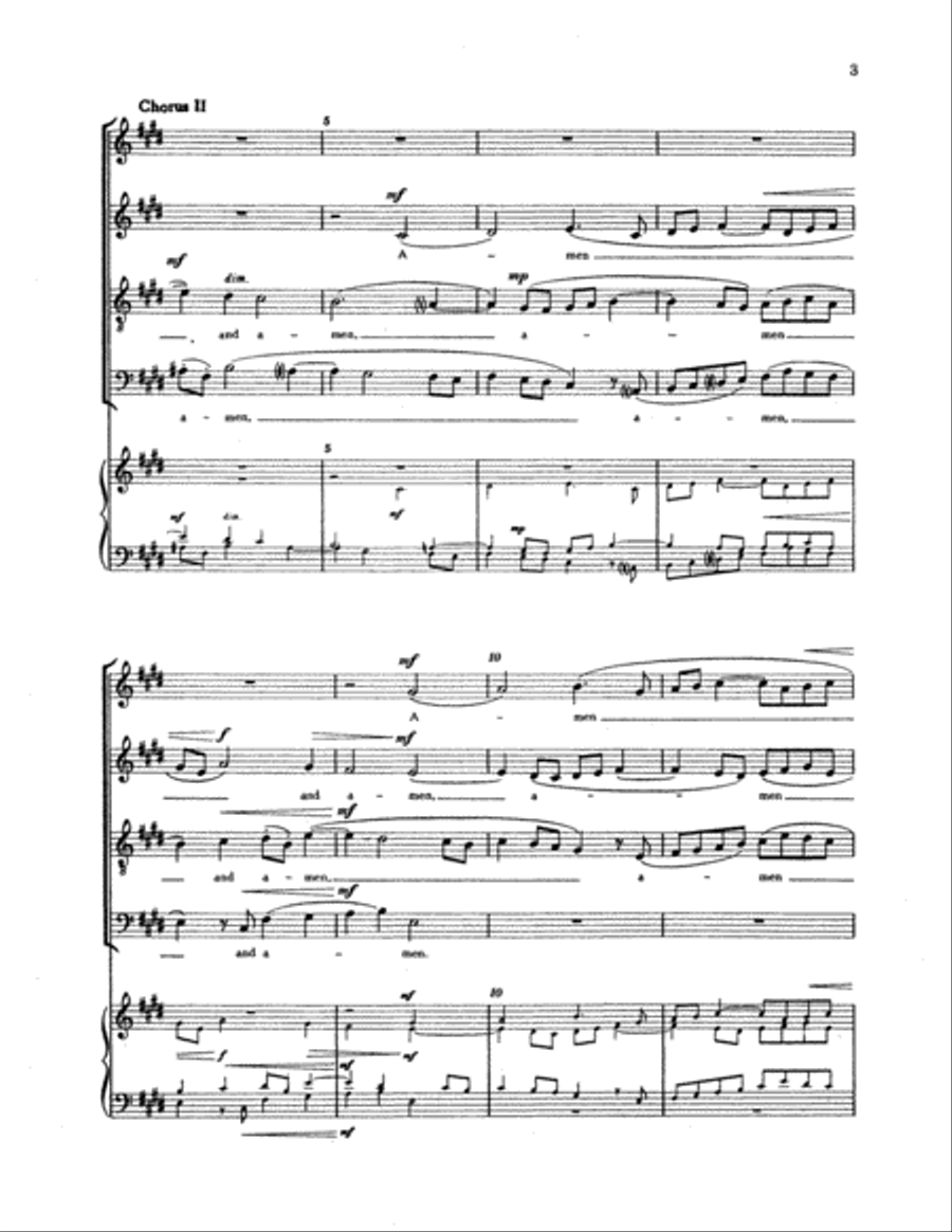 Amen and amen, alleluia 4-Part scores gallery preview page 3