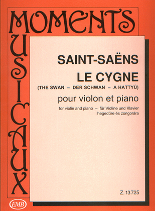 Book cover for Der Schwan für Violine und Klavier