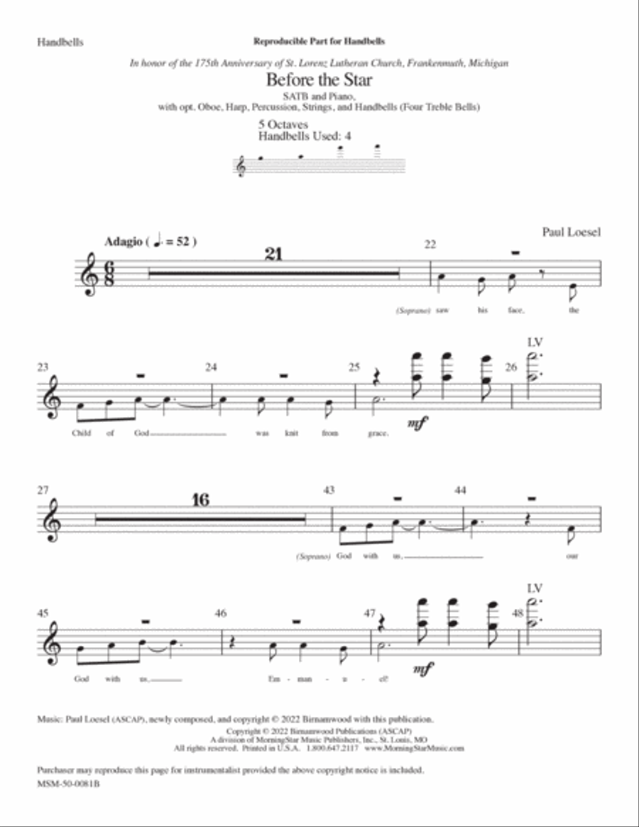 Before the Star Choir scores gallery preview page 5