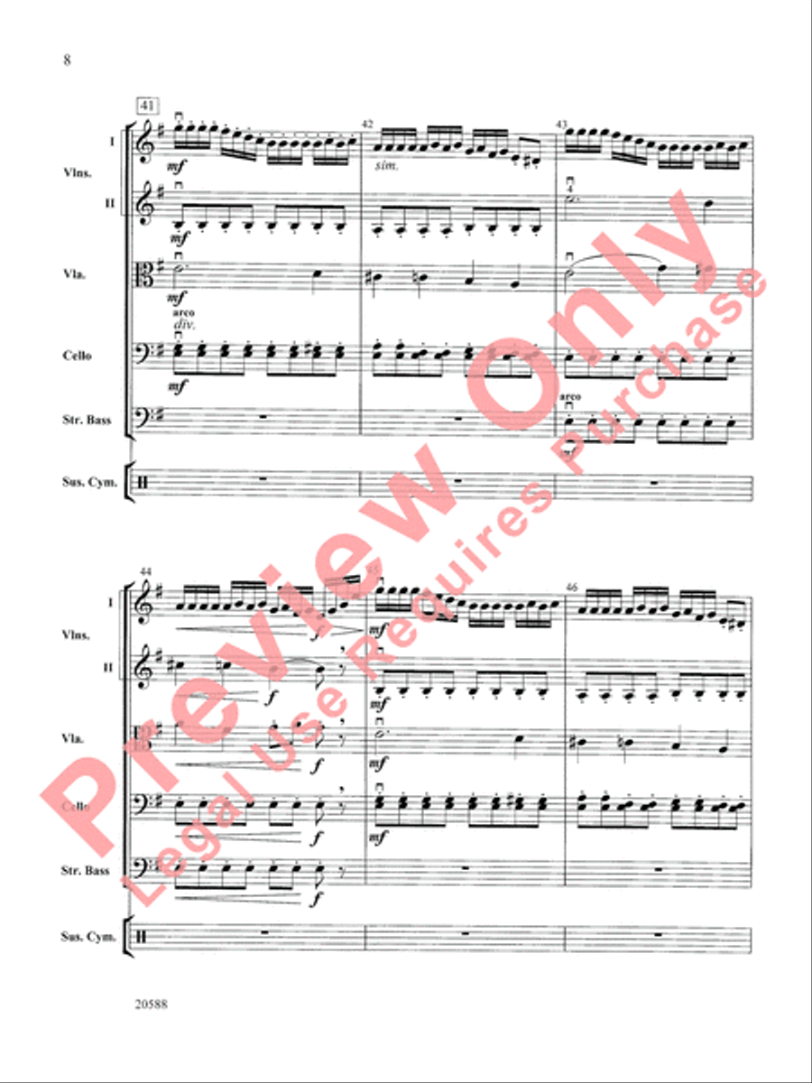 March of the Nutcracker March of the Nutcracker String Orchestra scores gallery preview page 9