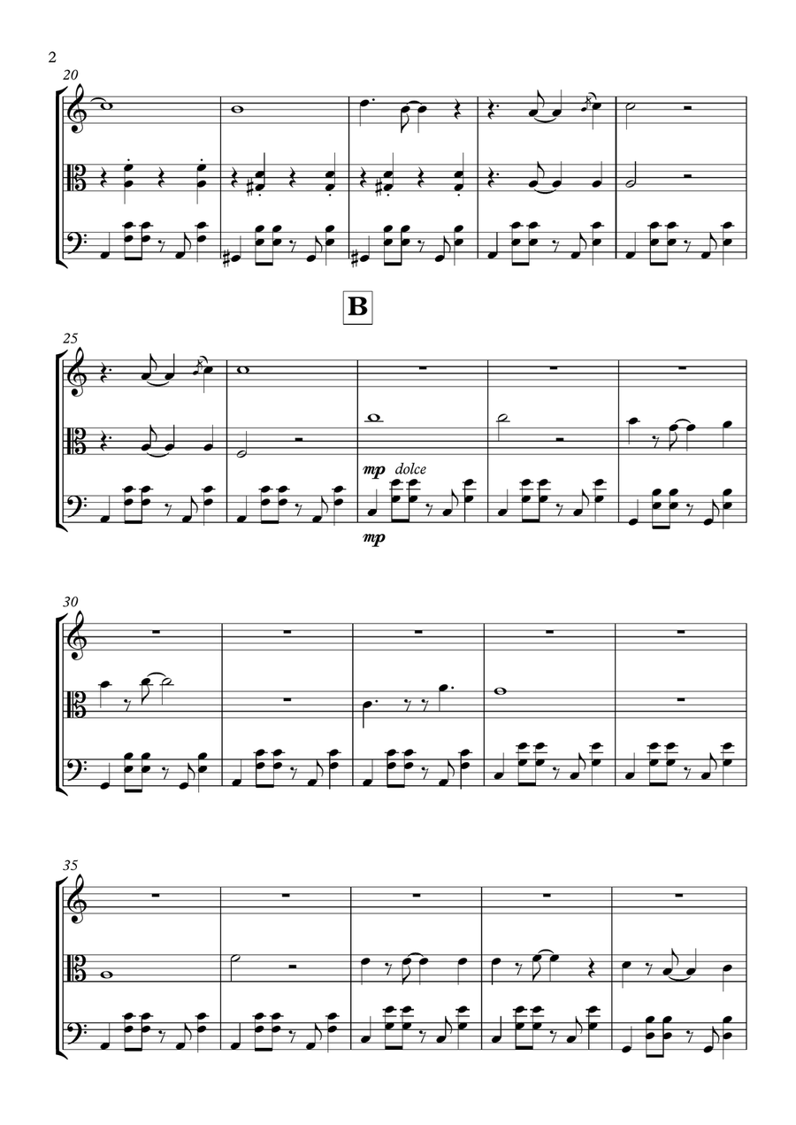 Over The Rainbow Over The Rainbow String Trio scores gallery preview page 3