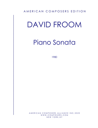 [Froom] Piano Sonata