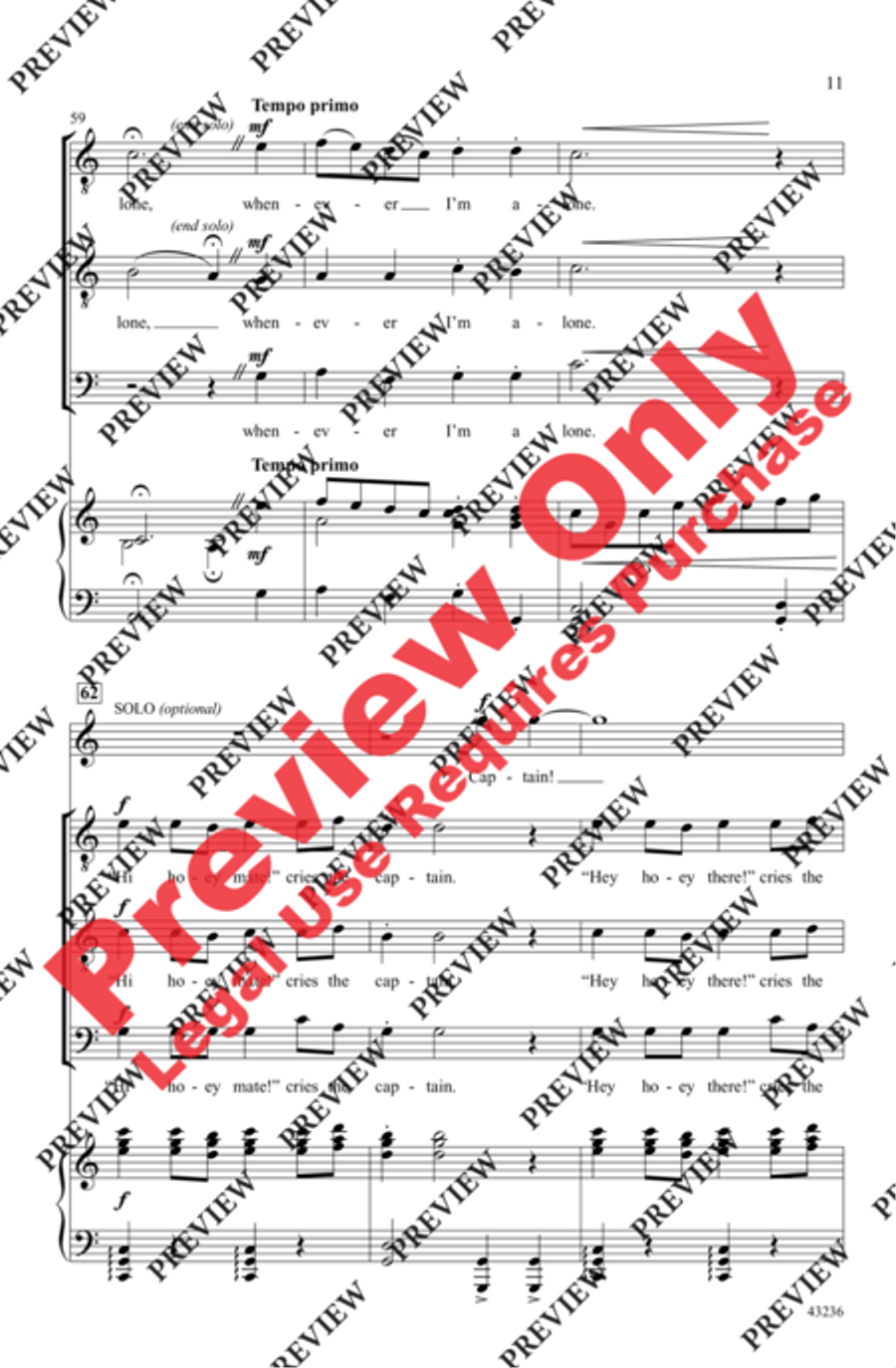 The Sky Over Shannon The Sky Over Shannon Men's Choir scores gallery preview page 11