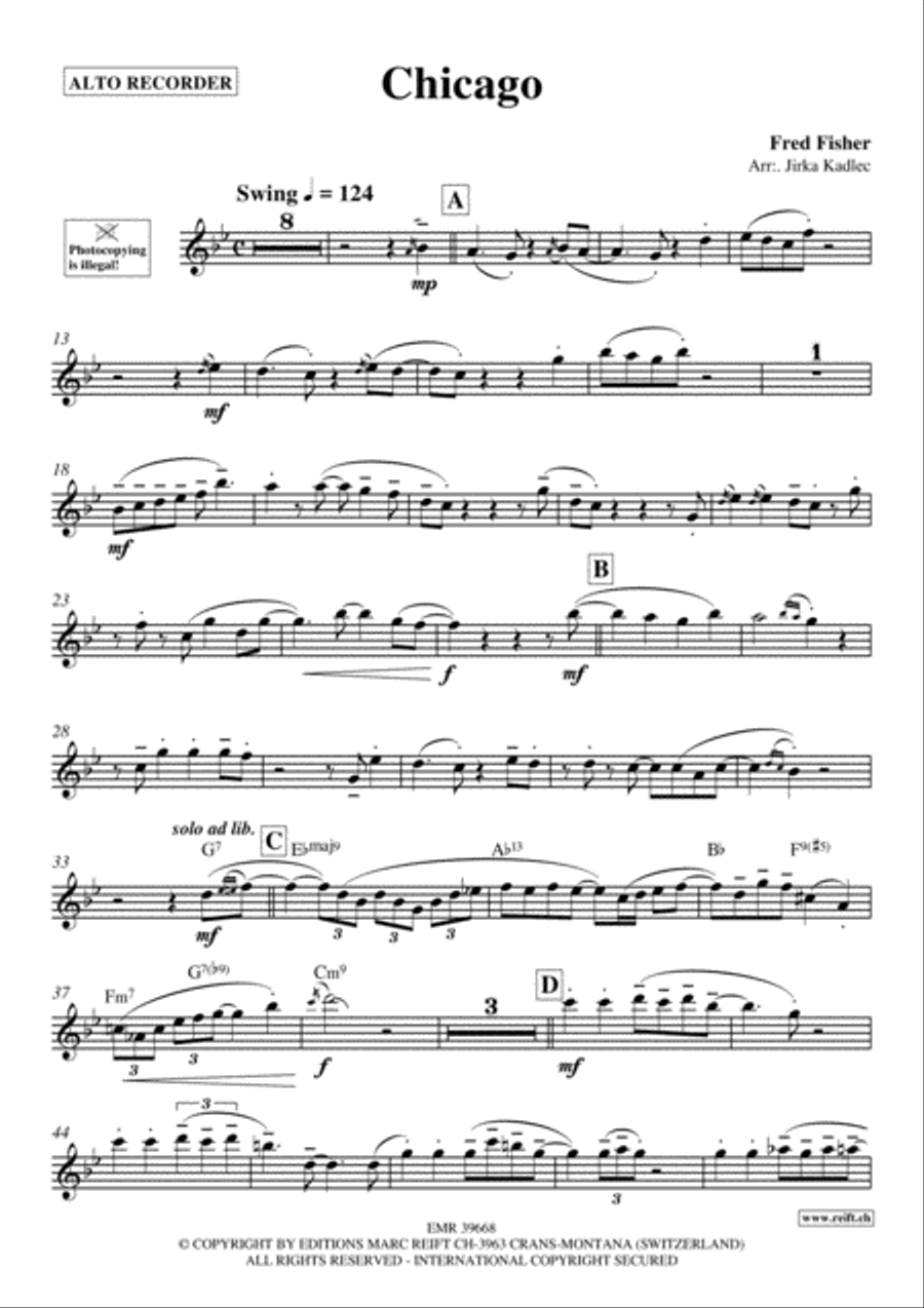 Chicago Alto Recorder scores gallery preview page 2
