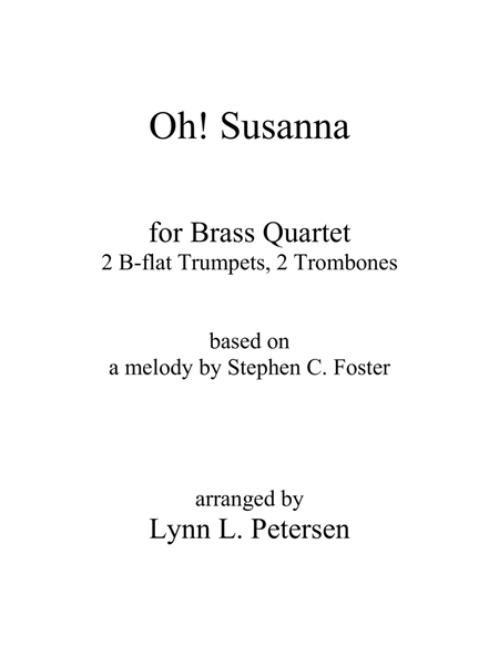 Oh! Susanna for brass quartet image number null