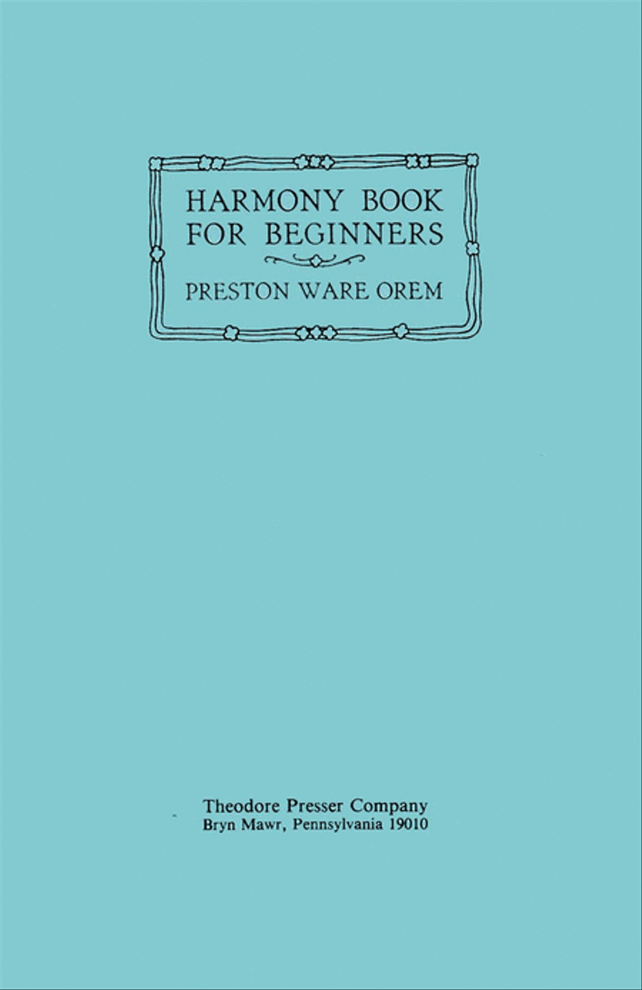 Harmony Book for Beginners