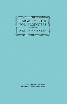 Book cover for Harmony Book for Beginners