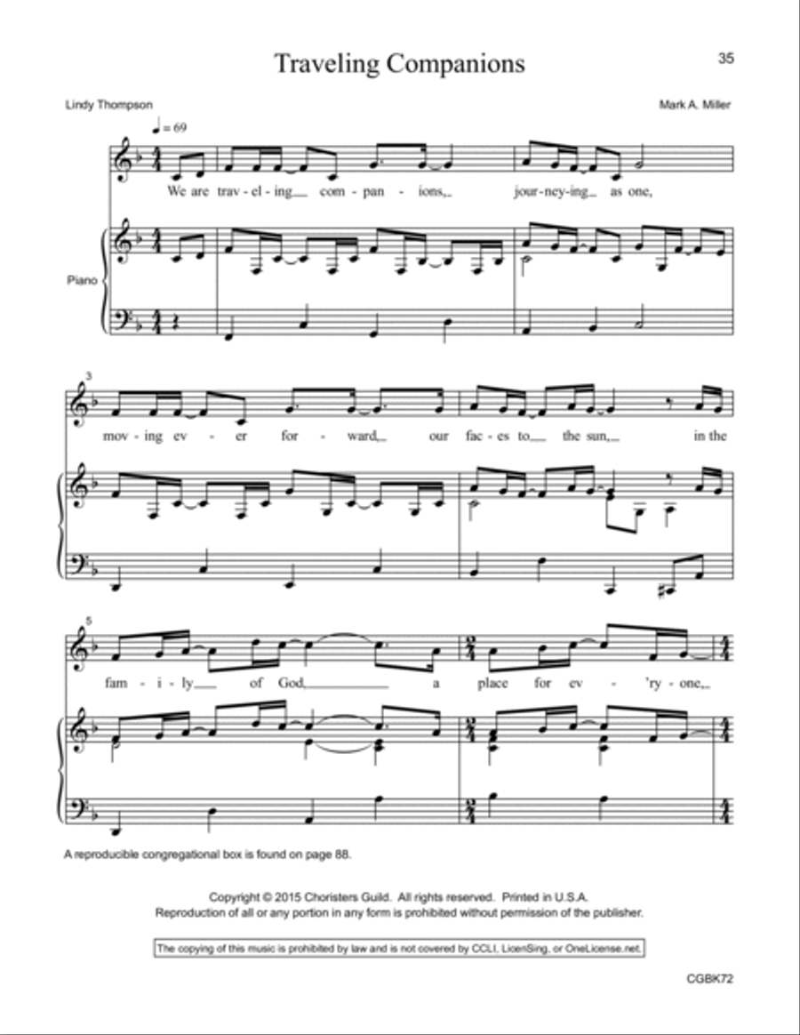 Roll Down, Justice!: Sacred Songs and Social Justice Unison Choir scores gallery preview page 9