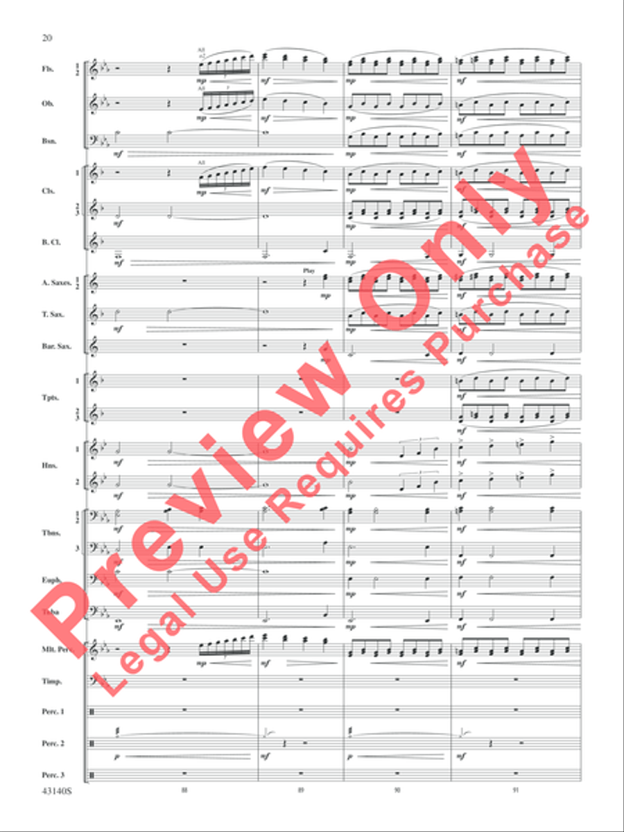 At the Movies---The Classics Concert Band scores gallery preview page 21