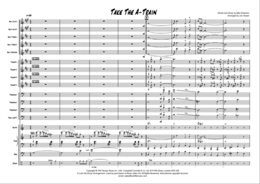 Take The 'A' Train Big Band scores gallery preview page 2