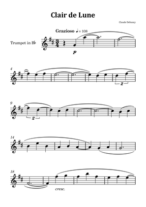 Clair de Lune by Debussy - Trumpet Solo
