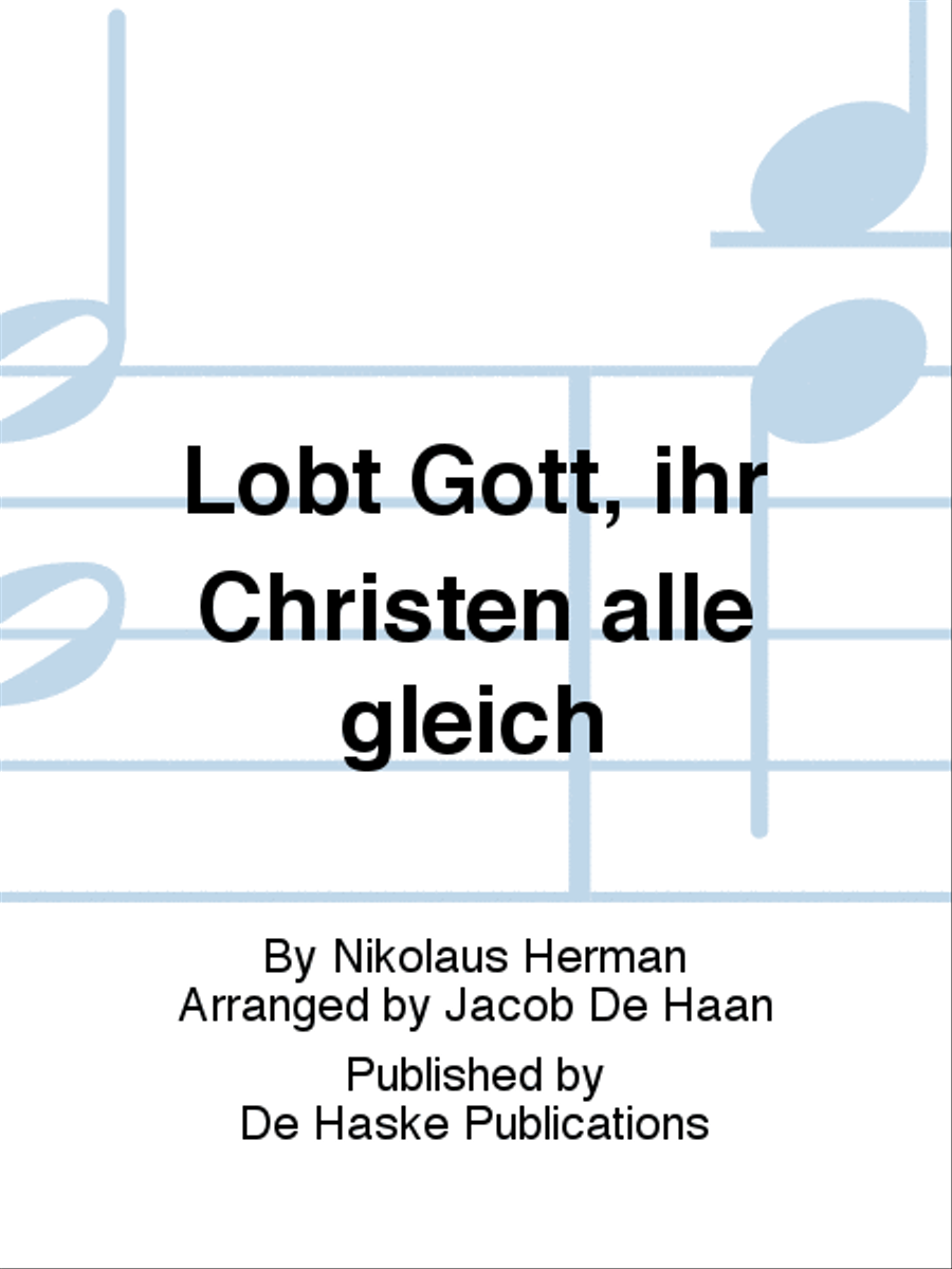 Lobt Gott, ihr Christen alle gleich 4-Part scores gallery preview page 1