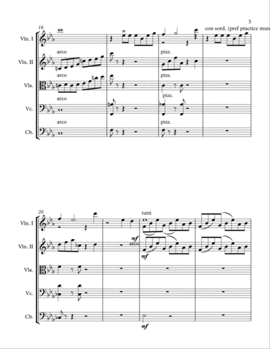 Do You Want To Build A Snowman? String Orchestra scores gallery preview page 3
