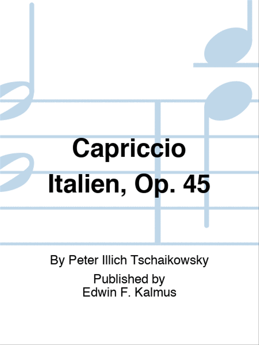 Capriccio Italien, Op. 45 Score scores gallery preview page 1