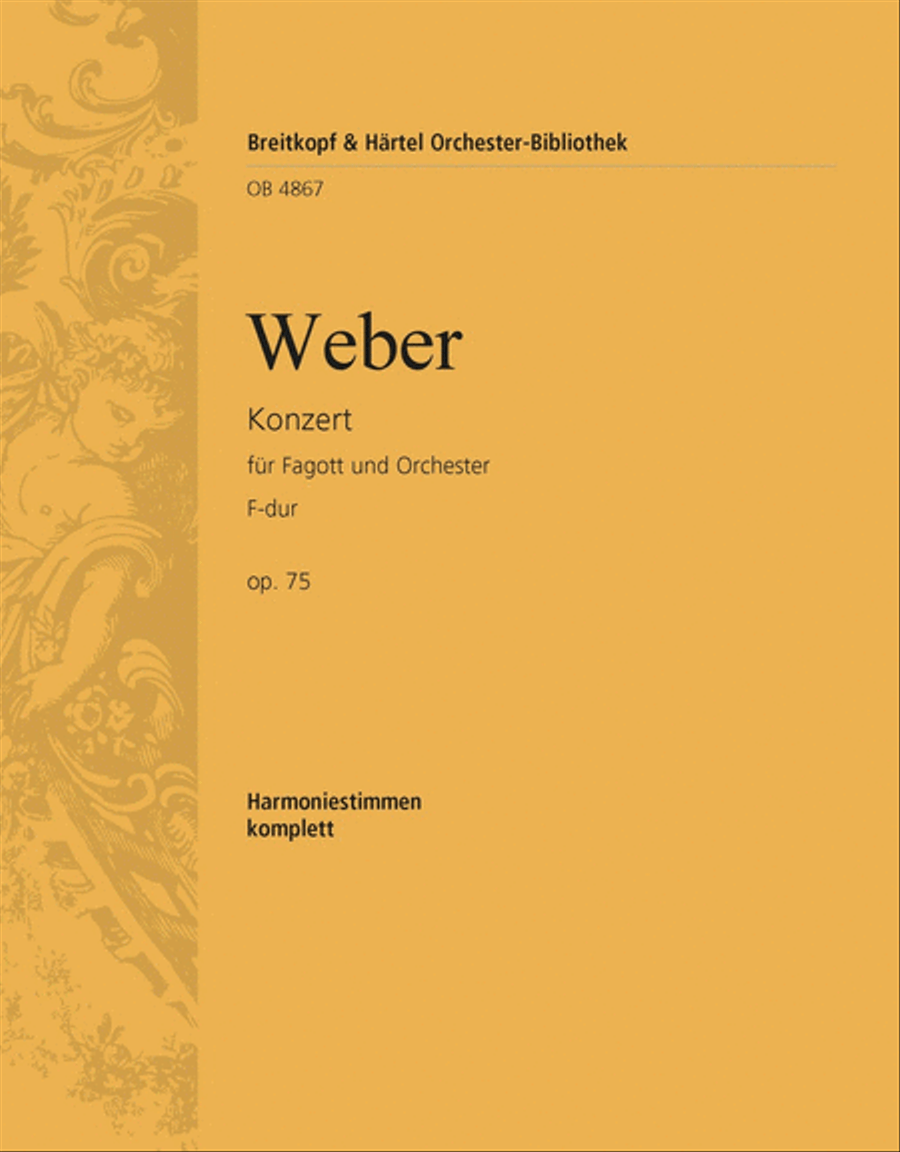 Bassoon Concerto in F major Op. 75 Orchestra scores gallery preview page 1